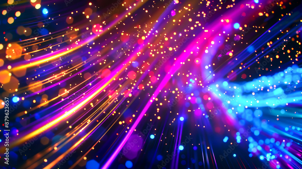 Fototapeta premium background digital light speed for high speed of internet