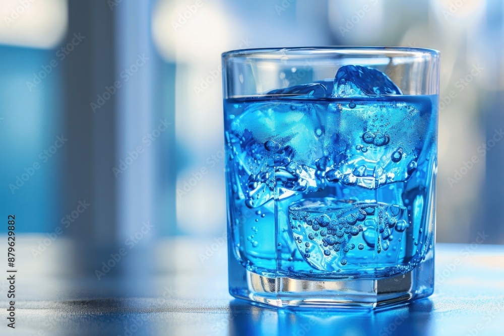 Aqua Fresh drink in glass ,isolate ,minimal, simple background Aqua Fresh drink in glass ,isolate ,minimal, simple background