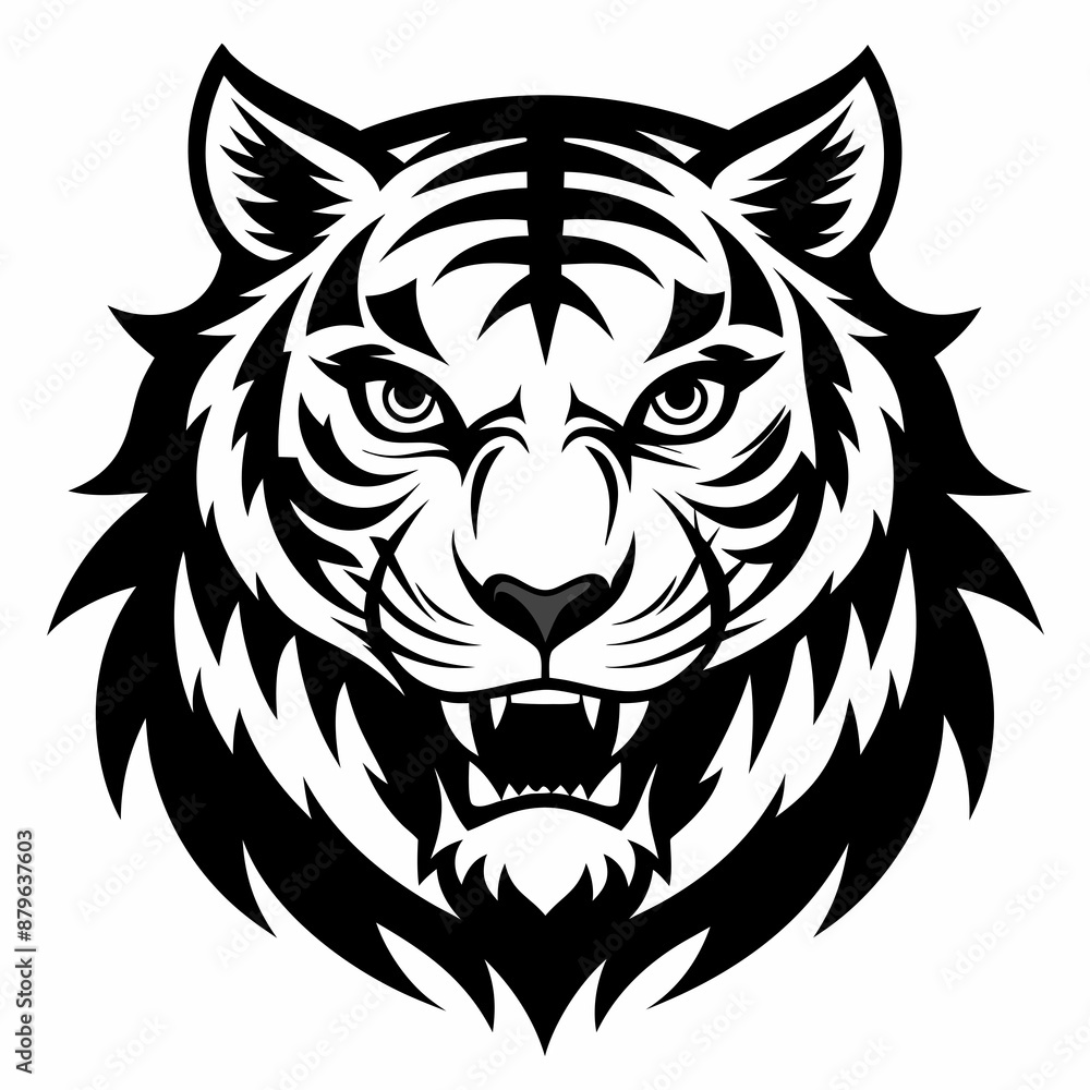 Obraz premium tiger vector and illustration