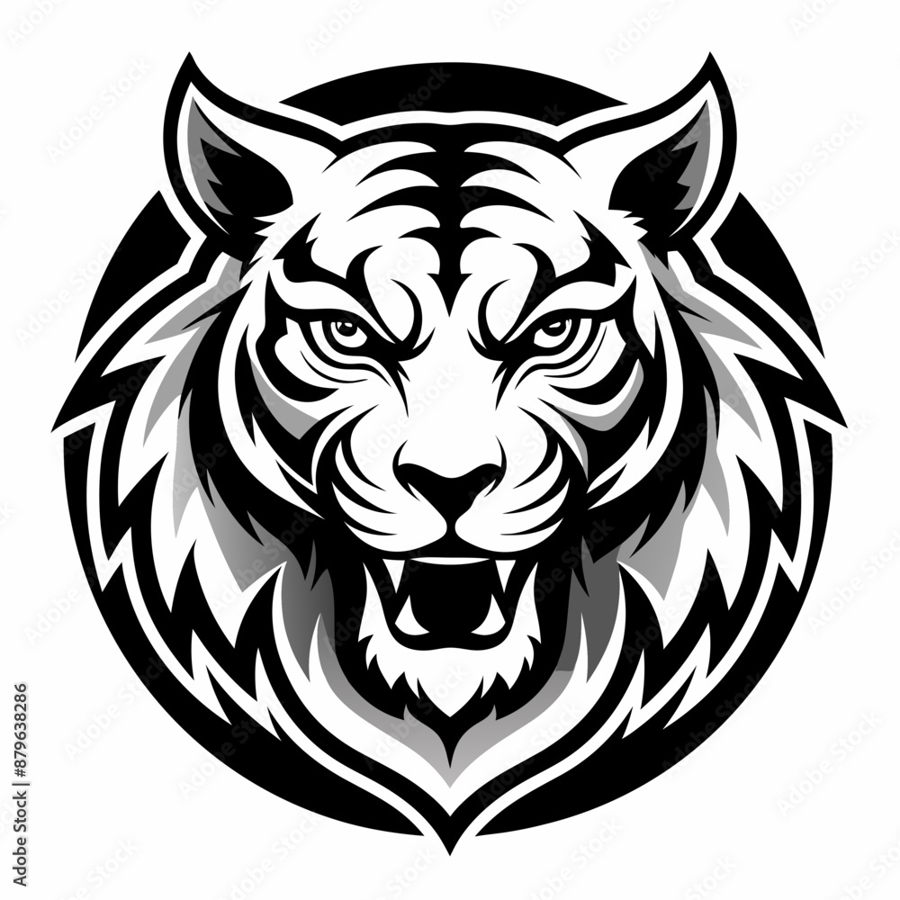 Obraz premium tiger vector and illustration