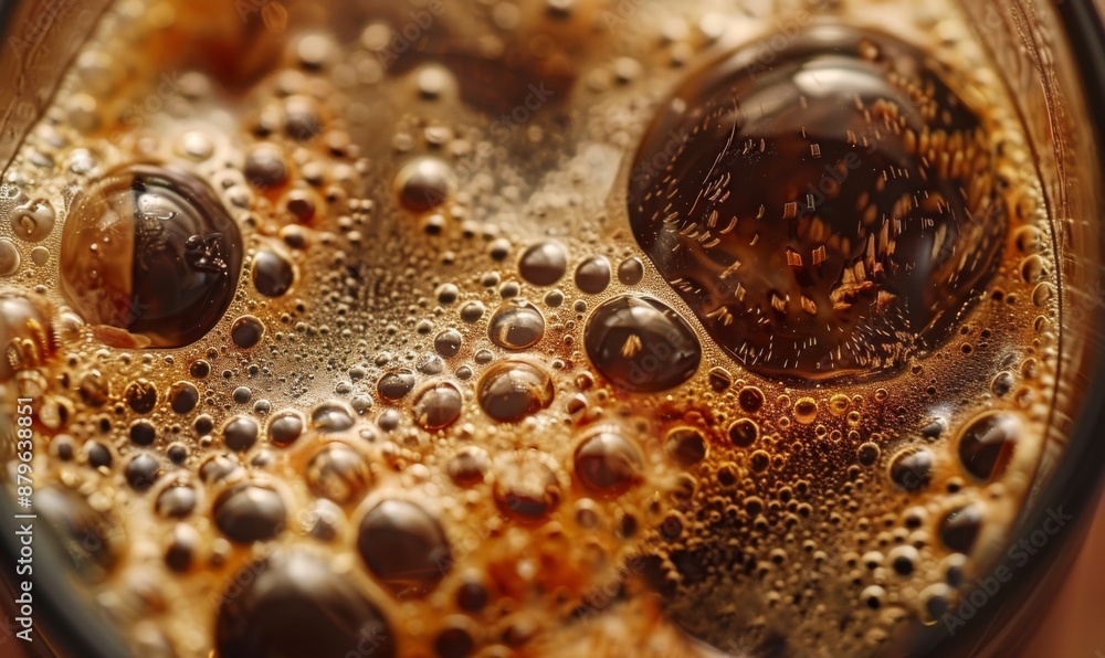 Closeup of coffee overhead shot professional color grad Closeup of coffee overhead shot professional color grad