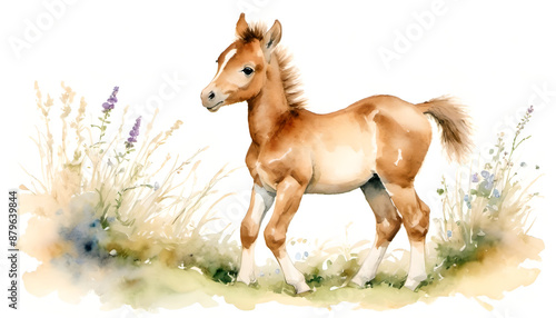 Foal in field