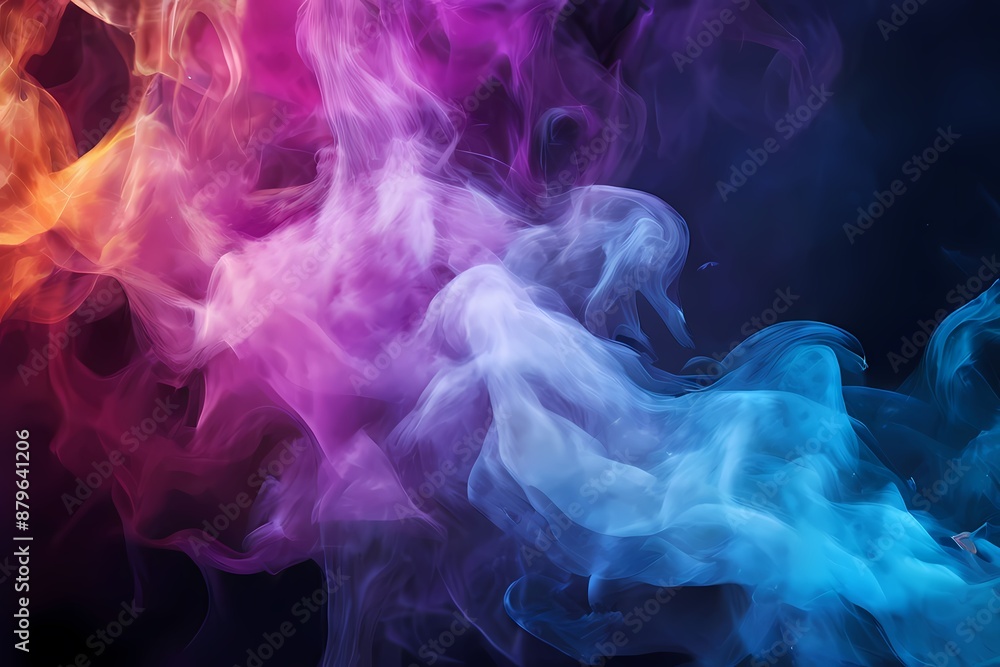 Colorful smoke background, AI Generated Colorful smoke background, AI Generated