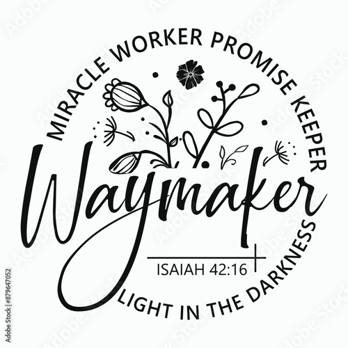 Waymaker Svg, Miracle Worker, Promise Keeper, My god, Christian svg, Religion svg