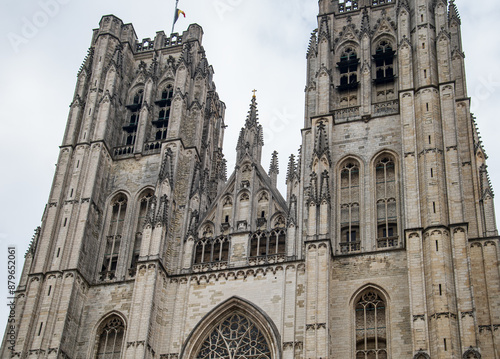 Brussels Catholic Cathedral of Saints Michael and Gudule (Cathedrale Saints-Michel-et-Gudule)