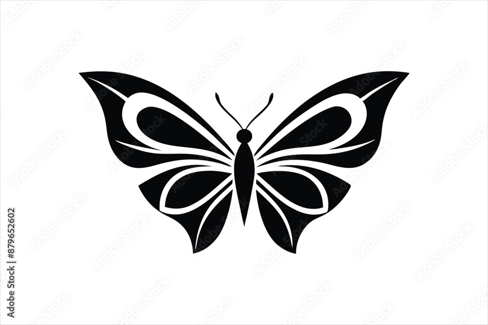 a minimalist Butterfly logo, butterfly abstract concept. vector art illustration a minimalist Butterfly logo, butterfly abstract concept. vector art illustration