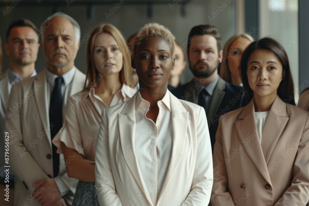 A group of people standing side by side, possibly friends or family A group of people standing side by side, possibly friends or family