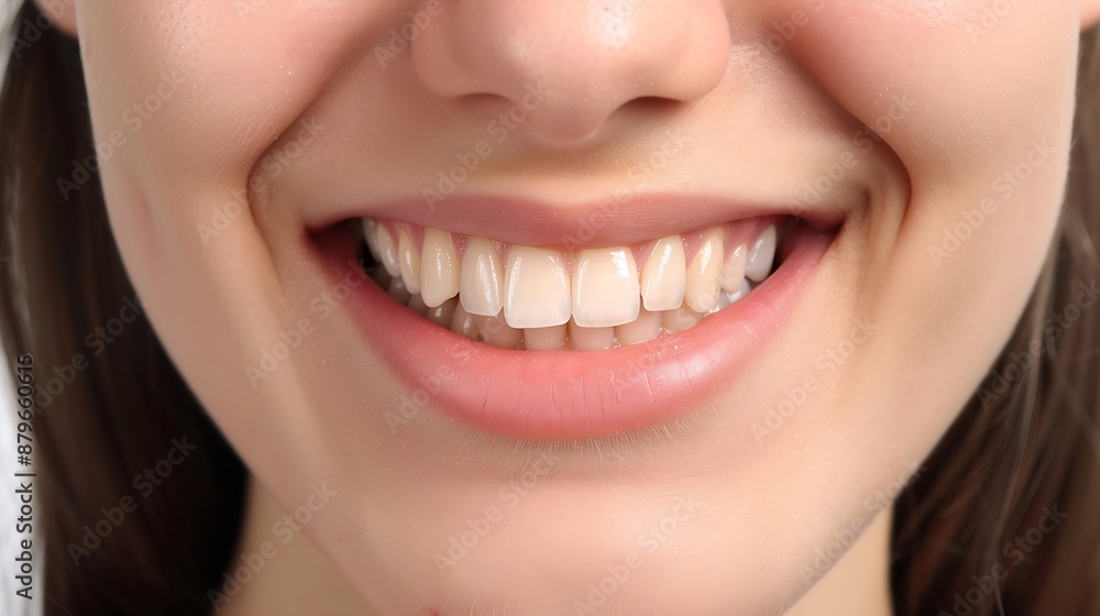 Perfect white teeth smile of a young woman The result of the teeth whitening procedure The image symbolizes oral care dentistry Closeup on a white background : Generative AI Perfect white teeth smile of a young woman The result of the teeth whitening procedure The image symbolizes oral care dentistry Closeup on a white background : Generative AI