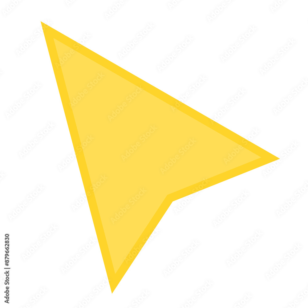 Computer mouse click cursor yellow arrow. Cursor icon. Vector illustration. Mouse click cursor. Computer mouse click cursor yellow arrow. Cursor icon. Vector illustration. Mouse click cursor.