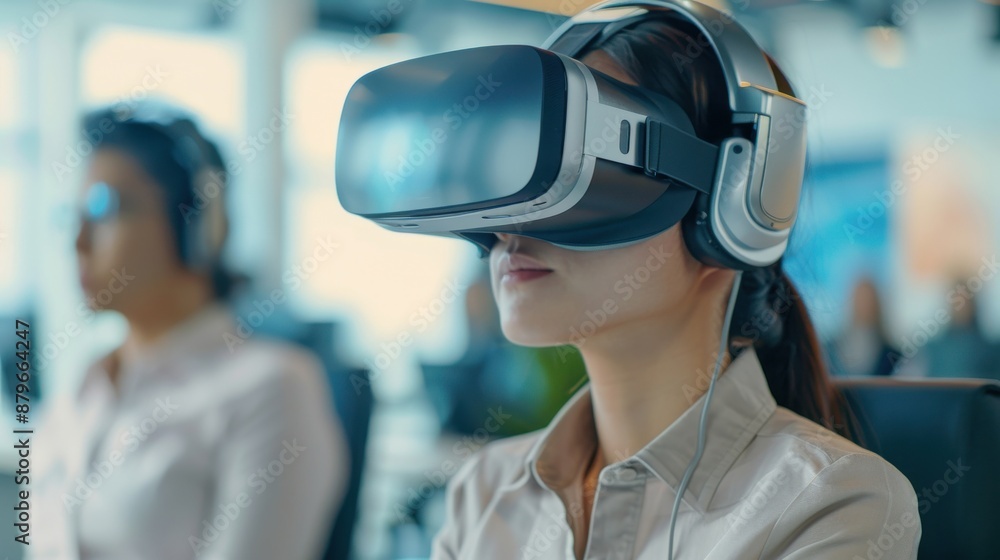 VR training session for employee development, practical and immersive. VR training session for employee development, practical and immersive.