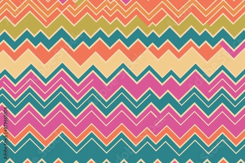 Georgia chokha coat inspired chevron pattern wallpaper in bold colors