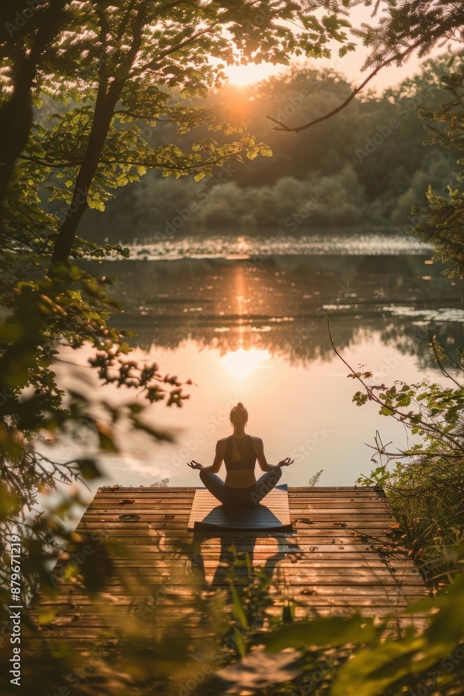 Sunset Yoga Session by the LakePeaceful Morning Yoga in a Forest Sunset Yoga Session by the LakePeaceful Morning Yoga in a Forest