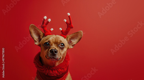 Cute Christmas chihuahua Do...
