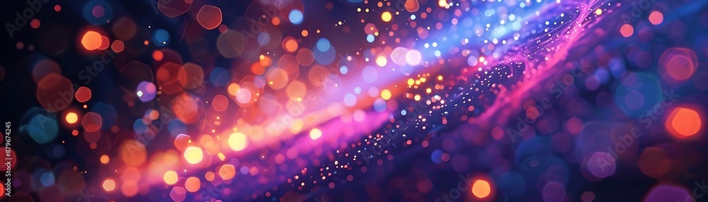 Abstract Background with Colorful Bokeh and Sparkles Abstract Background with Colorful Bokeh and Sparkles