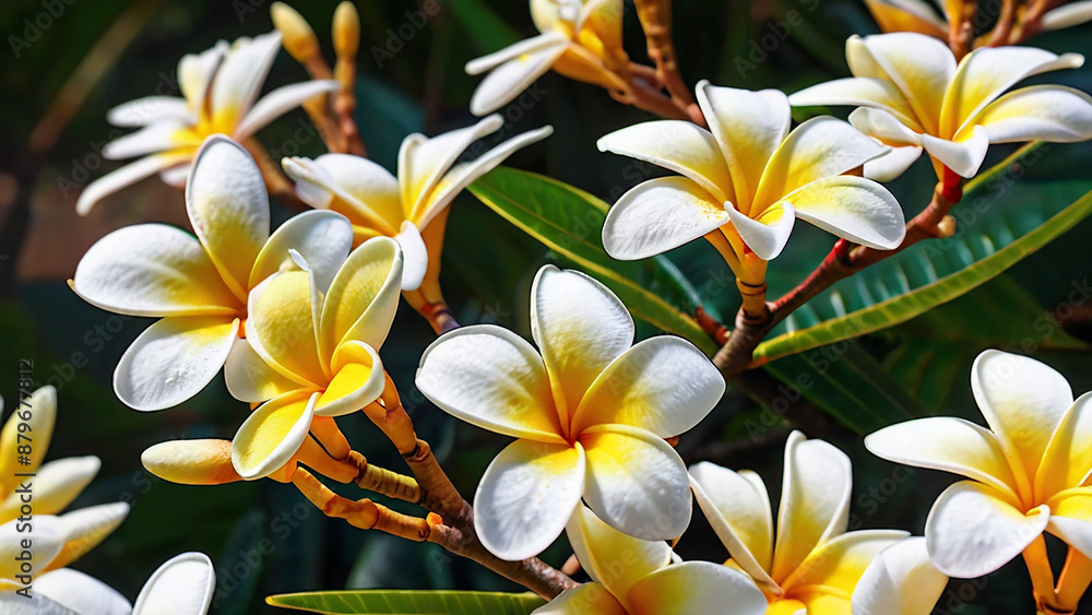 Fototapeta premium frangipani plumeria flower