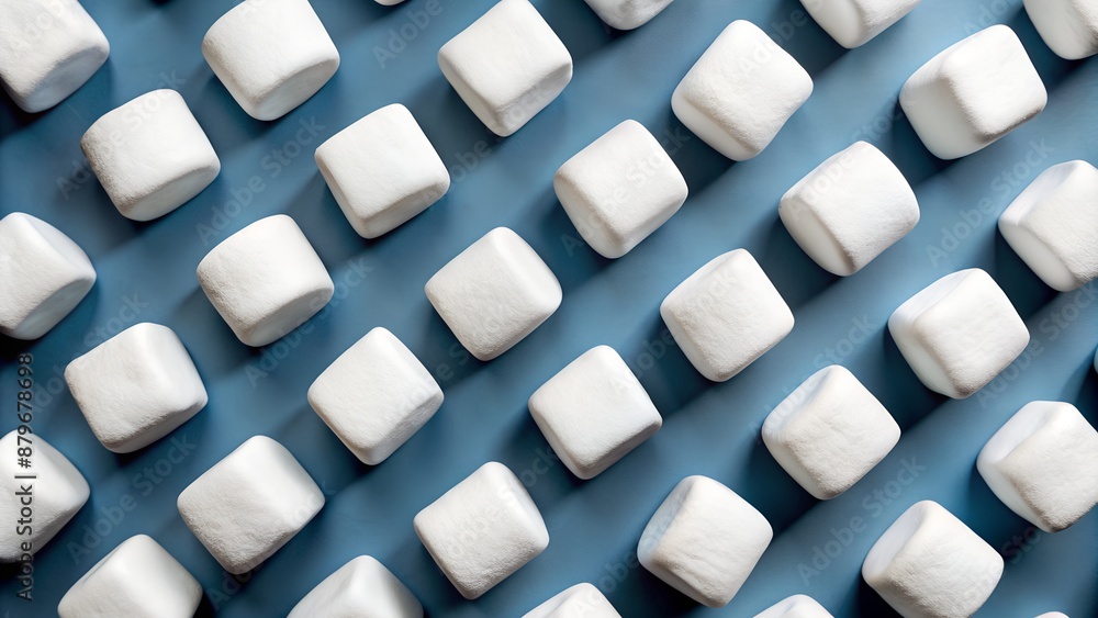 Fototapeta premium marshmallow on a plain background