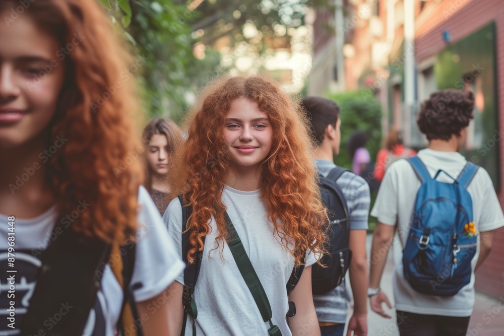 Back to School Buzz - Teenage Socializing Back to School Buzz - Teenage Socializing