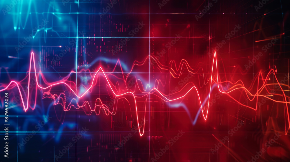 background digital wave for heartbeat background digital wave for heartbeat