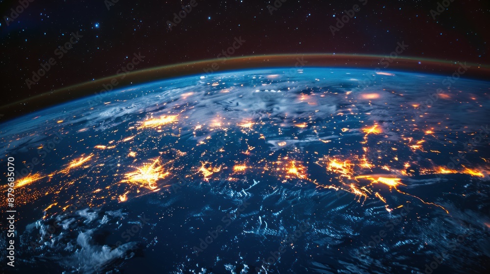 Fototapeta premium Earth at Night from Space