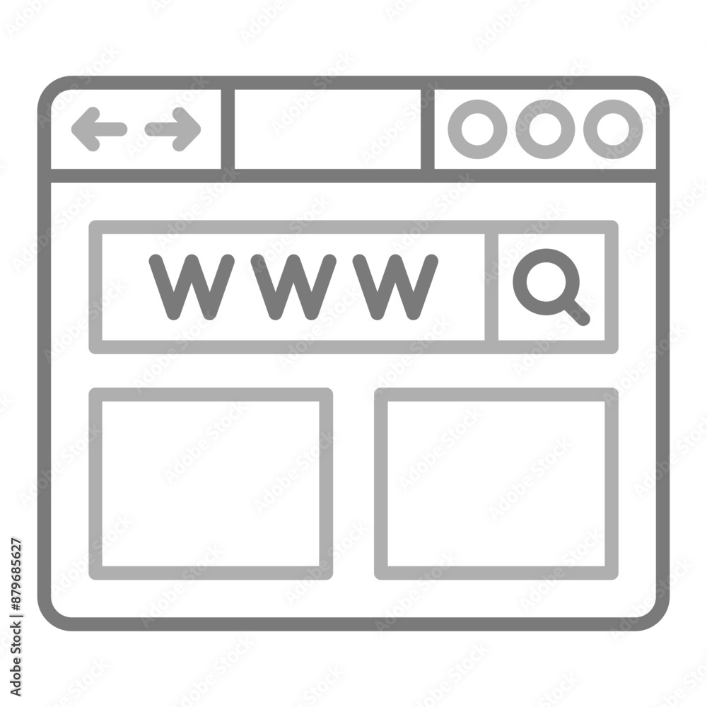 Fototapeta premium WWW Icon