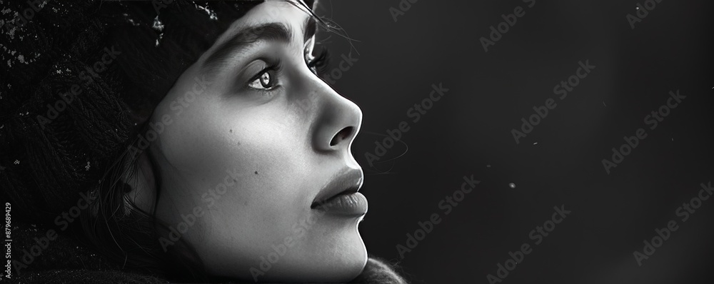 A person lost in thought, their gaze distant and contemplative. A person lost in thought, their gaze distant and contemplative.