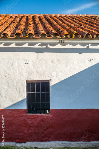 Traditional House Facade Villaviciosa De Cordoba Andalucia