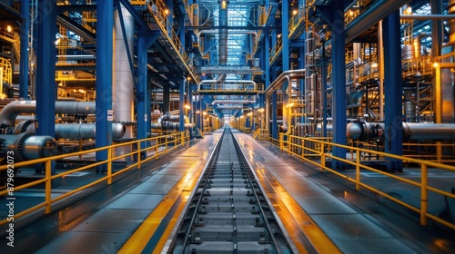 OT security system, featuring industrial control protection interface, in a manufacturing plant environment, emphasizing operational safety. 