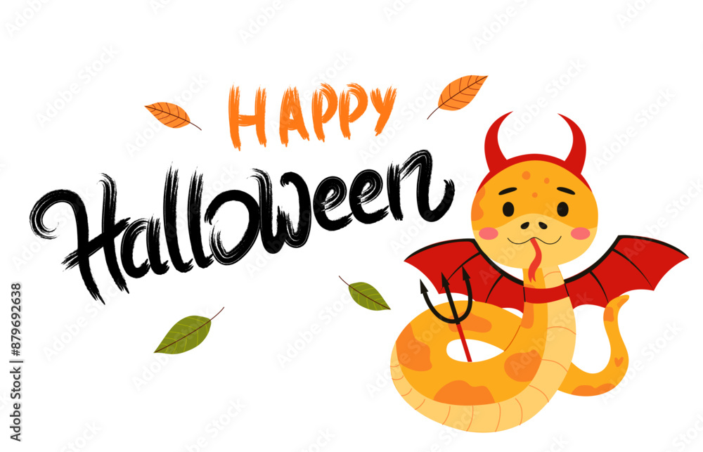 snake Happy Halloween Snake Illustration snake Happy Halloween Snake Illustration