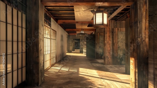 Wallpaper Mural Western Architecture. AI generated art illustration. Torontodigital.ca