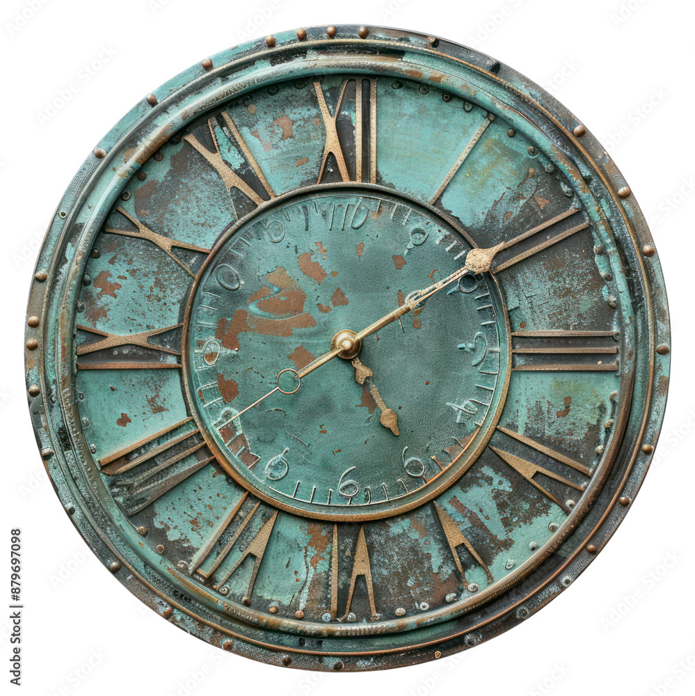 Naklejka premium PNG Clock white background architecture wristwatch.