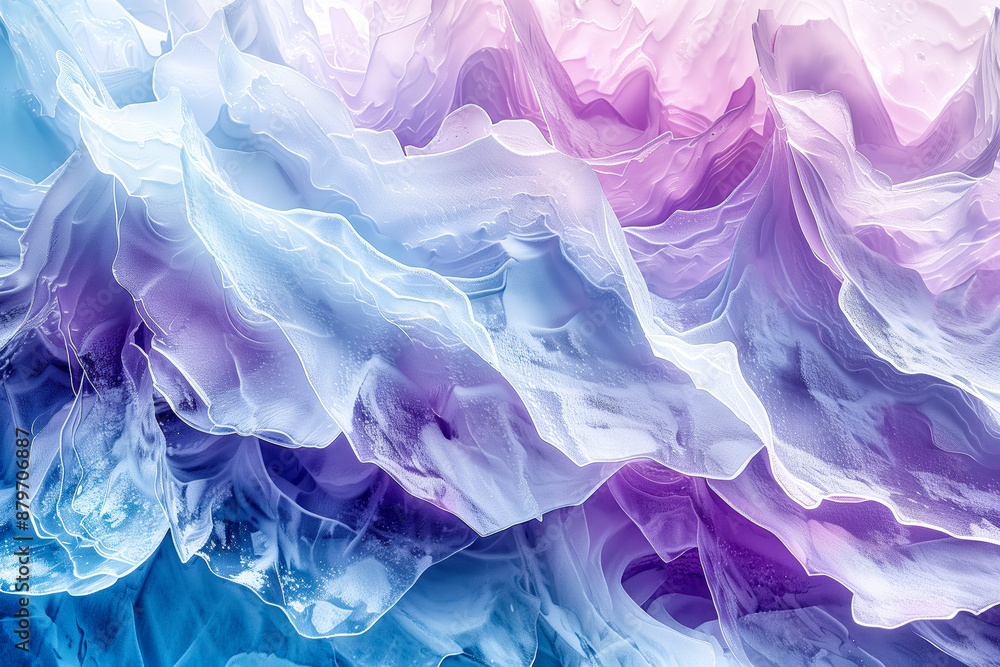 Fototapeta premium An abstract image with shades of white blue and purple