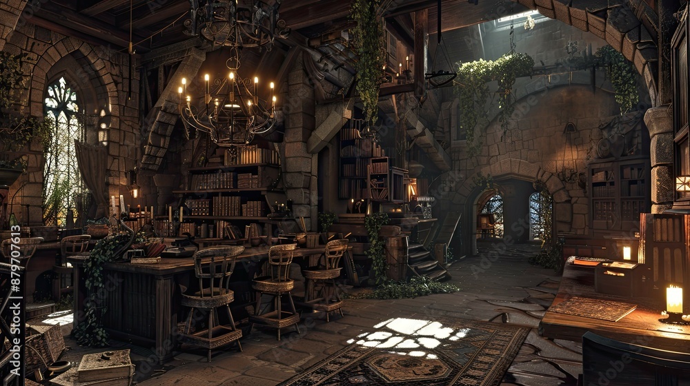 Spellbound Marketplaces. AI generated art illustration. Spellbound Marketplaces. AI generated art illustration.