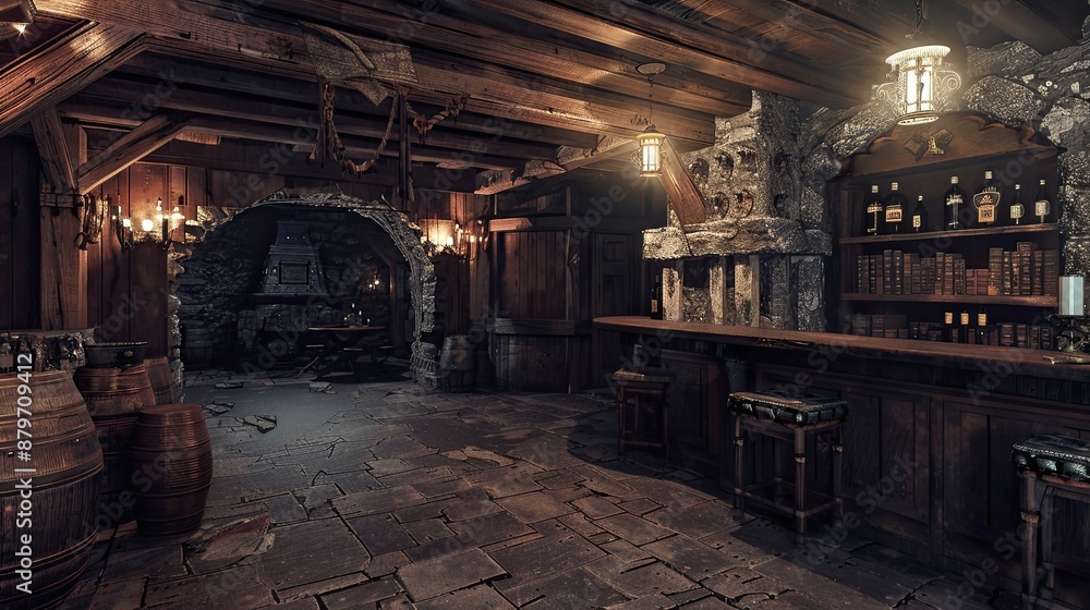 Untouched Antiquity Realms. AI generated art illustration. Untouched Antiquity Realms. AI generated art illustration.
