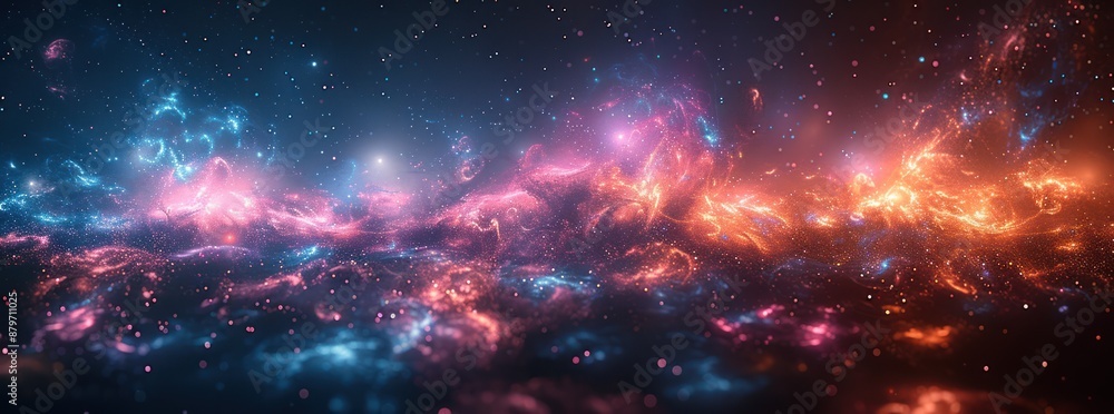 Obraz premium Cosmic Nebula: A Symphony of Light and Color