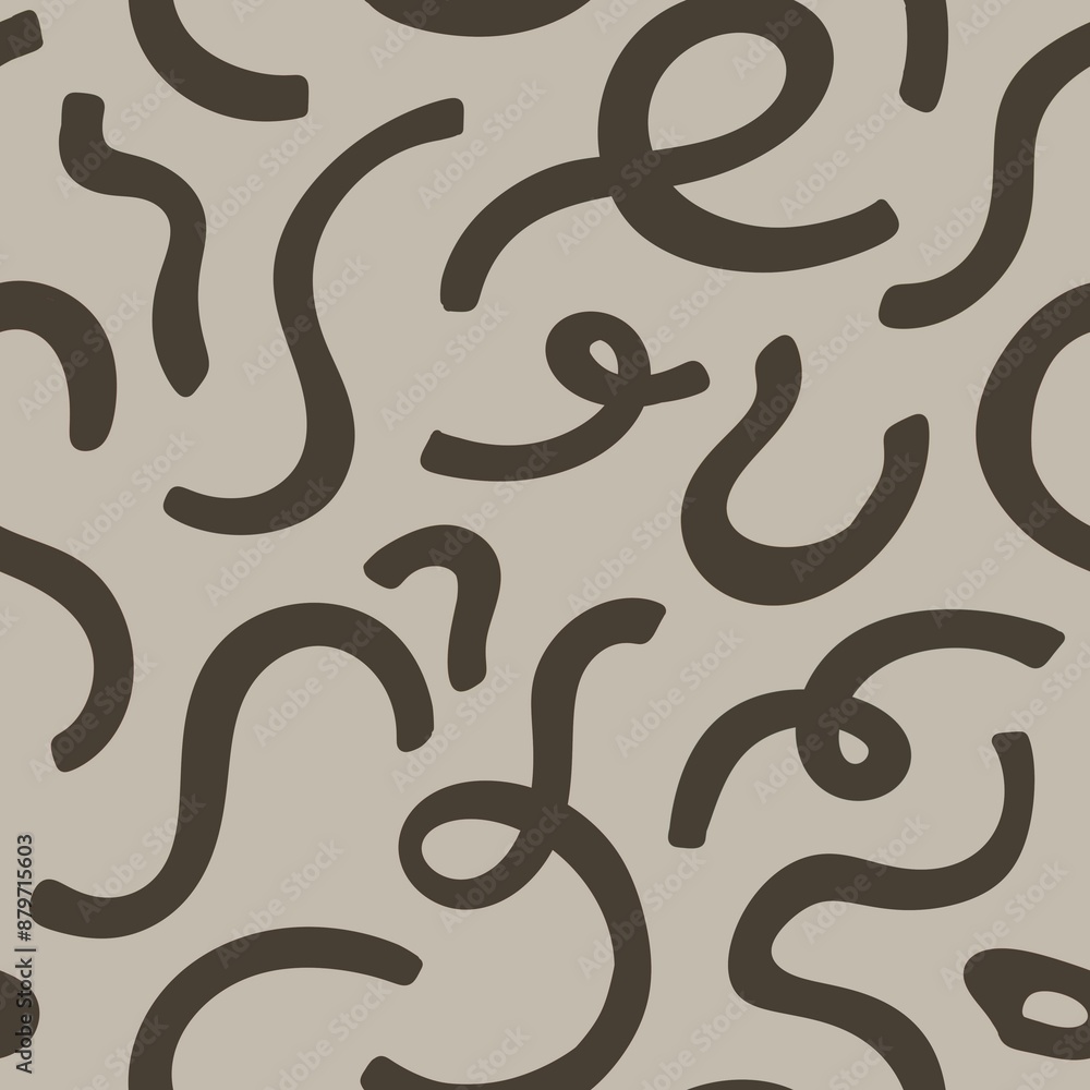 Aesthetic Contemporary printable Modern abstract seamless pattern, hand draw paper design, elegant line brush shapes and line in beige and dark color. boho background in minimalist mid century style Aesthetic Contemporary printable Modern abstract seamless pattern, hand draw paper design, elegant line brush shapes and line in beige and dark color. boho background in minimalist mid century style
