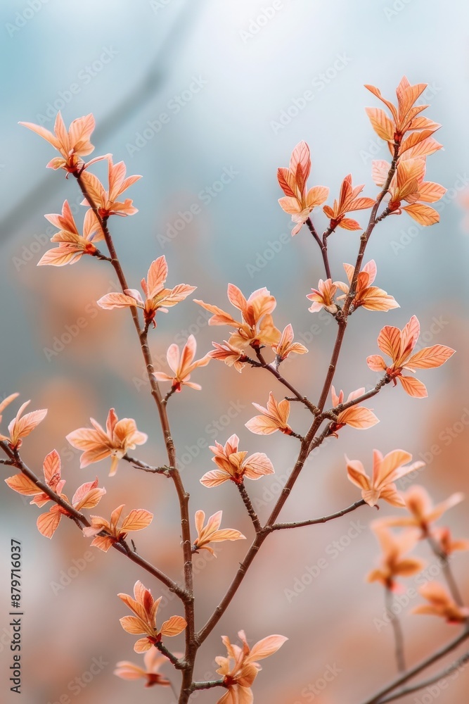Beautiful close-up of delicate orange blossoms on branches with a soft-focus background, capturing the essence of springtime nature. Beautiful close-up of delicate orange blossoms on branches with a soft-focus background, capturing the essence of springtime nature.
