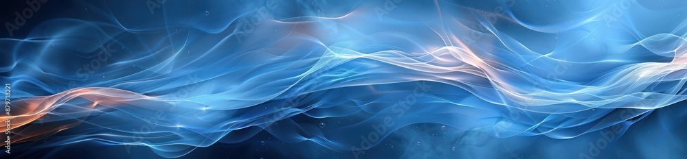 Abstract Blue and White Swirling Design Abstract Blue and White Swirling Design
