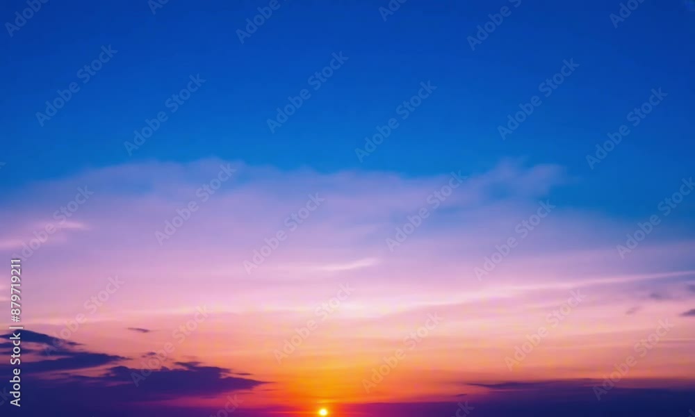 Sunrise sky timelapse, watch as the sky evolves from darkness to brilliance in a captivating time-lapse, where clouds race across the canvas of dawn, creating a stunning sunrise