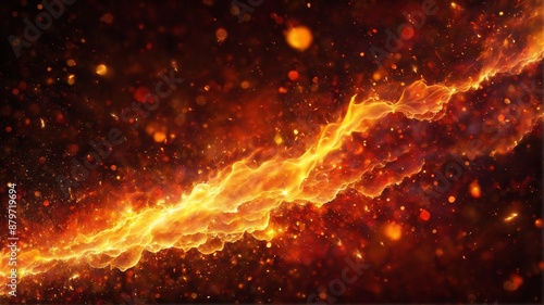 Wallpaper Mural A fiery energy, this abstract artwork captures the essence of fire in its most captivating form. The swirling flames, vibrant colors, and sparkling embers evoke a sense of passion, power. Torontodigital.ca