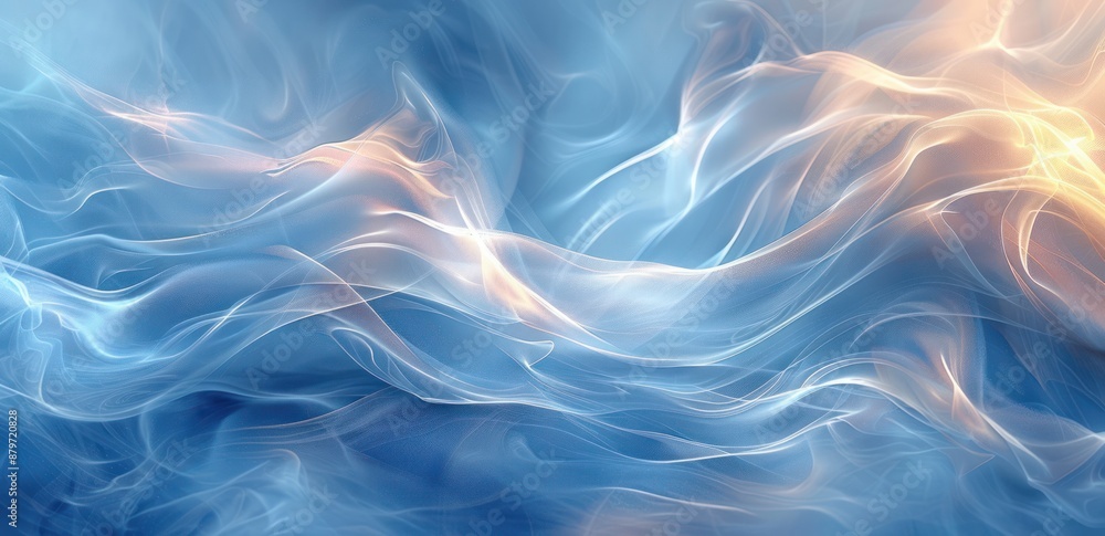 Abstract Blue and Orange Swirls Abstract Blue and Orange Swirls