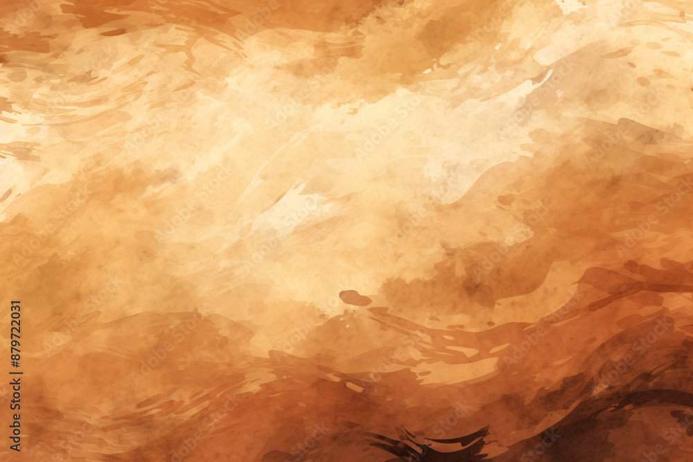 Abstract warm brown watercolor background with a smooth liquid flow Abstract warm brown watercolor background with a smooth liquid flow