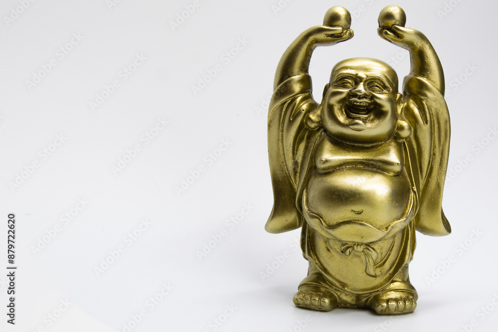 Chinese statue of the Laughing Golden Buddha Chinese statue of the Laughing Golden Buddha