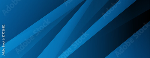 Modern blue abstract web banner background creative design