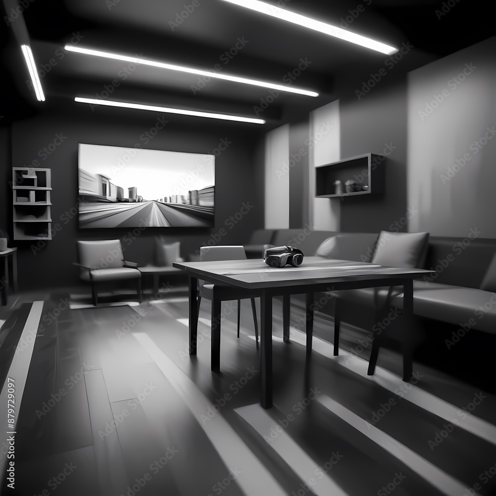 Explore interior design concepts through detailed mockup ,Generative Ai