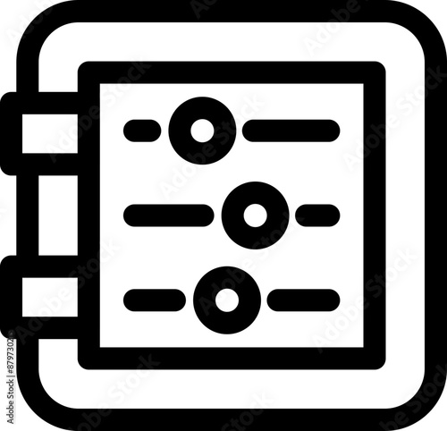 Electricity distribution board icon
