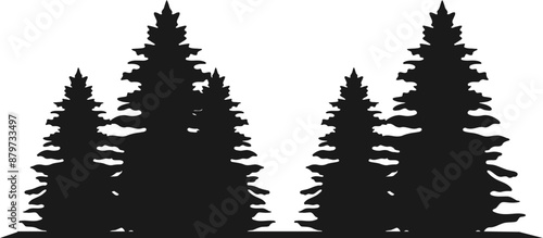 Forest Tree - Silhouette Graphic  