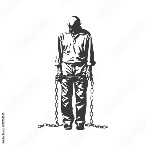 minimalist logo or symbol for elderly man activity black color only