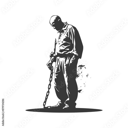 minimalist logo or symbol for elderly man activity black color only