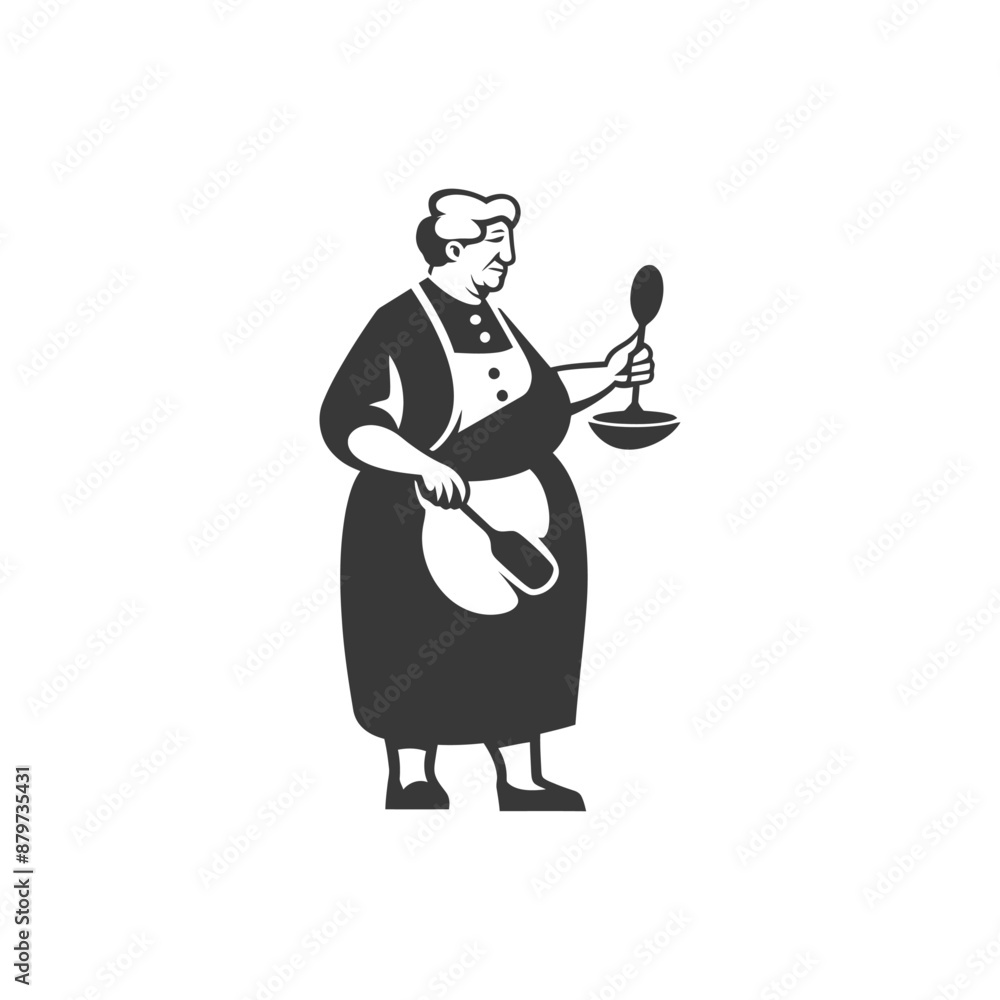 minimalist logo or symbol for elderly woman activity black color only minimalist logo or symbol for elderly woman activity black color only