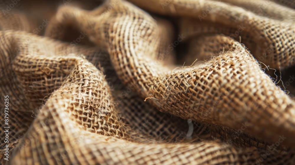 Exploring the rough texture of burlap, woven from coarse natural fibers, suitable for robust and organic applications Exploring the rough texture of burlap, woven from coarse natural fibers, suitable for robust and organic applications